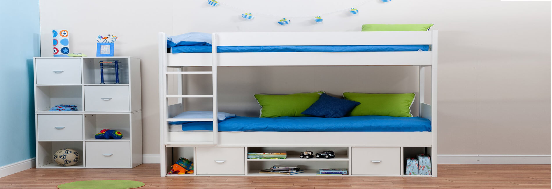 childrens bunk beds with storage